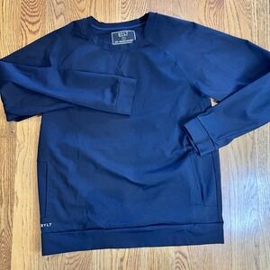 BYLT Elite Crewneck Sweatshirt Men's Large Black Pullover Active Stretch Casual